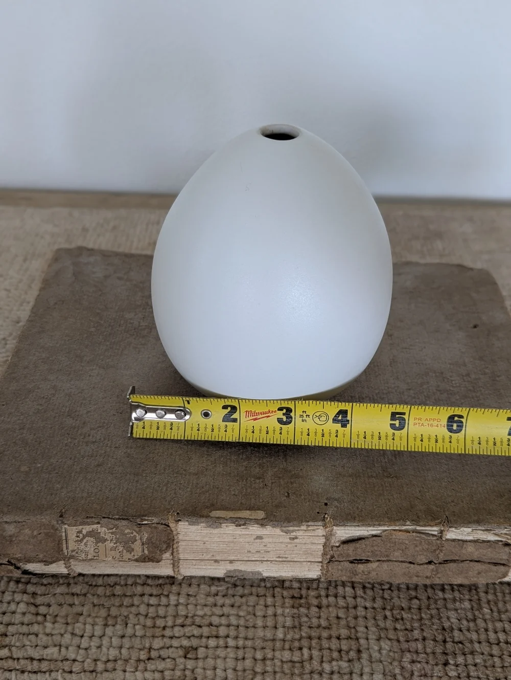 West Elm White Minimalist Bud Vase